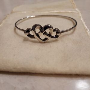 James Avery heart knot clasp braclet